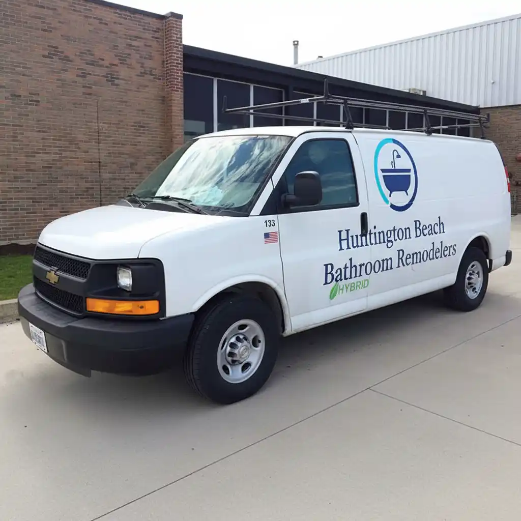 Huntington Beach Bathroom Remodelers branded service vehicle